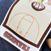 Basketball Burp Cloth